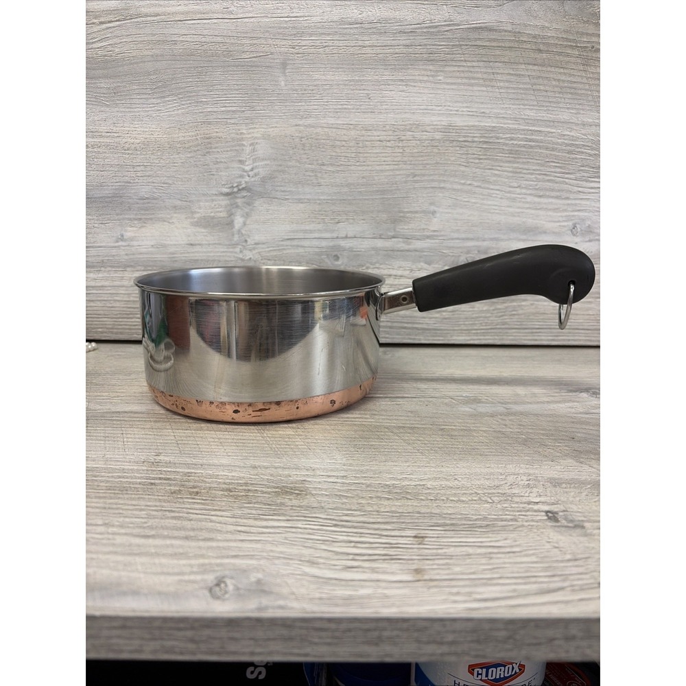 Revere Ware 1801 Copper Bottom 2 Quart 98b Cookware No Lid (c5)